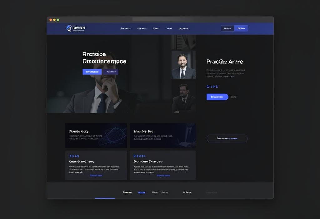 Meridian website template preview