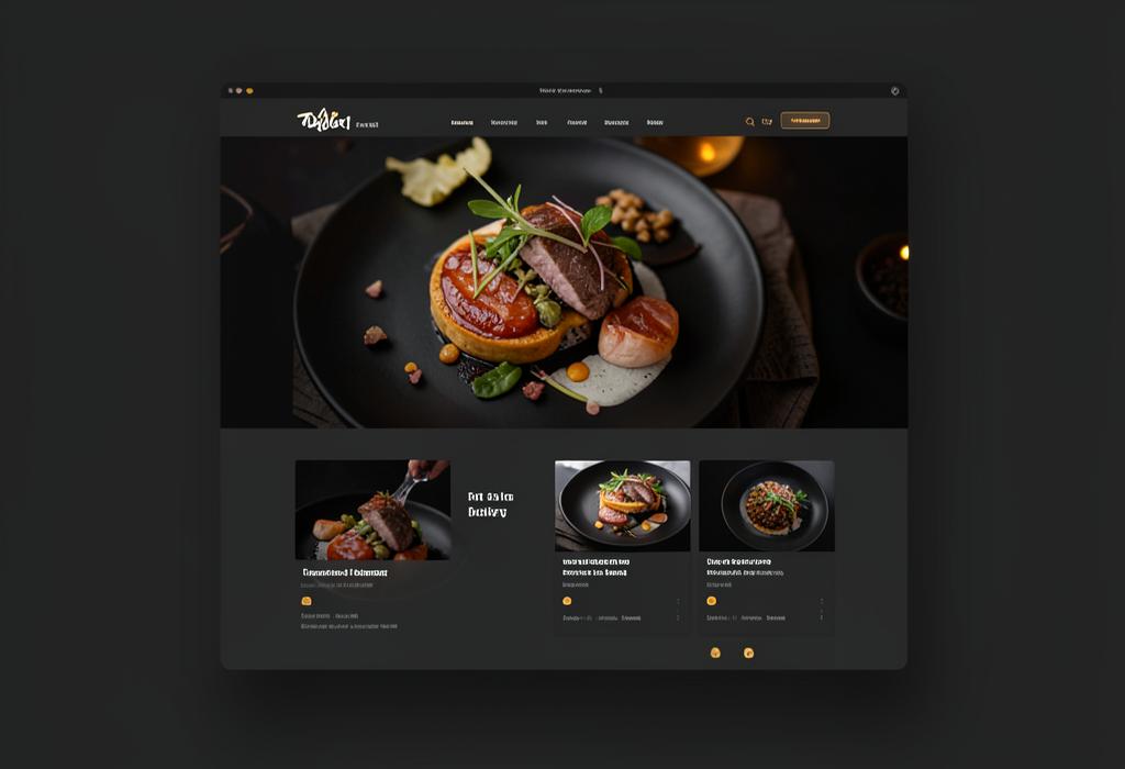 Savour website template preview